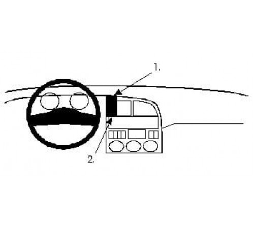 Proclip Renault 19 93-96 Center mount