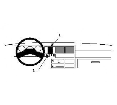 Proclip VW Transporter T4/Caravelle 91-95 Center mount