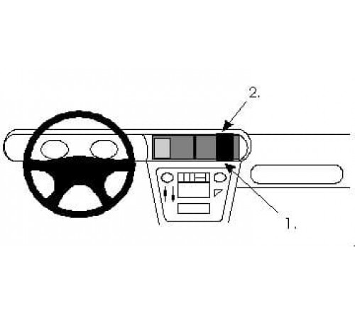 Proclip Opel Senator 91-93 Center mount