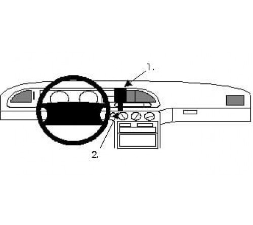 Proclip Ford Mondeo 93-96 Center mount