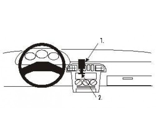 Proclip Nissan Micra 93-97 Center mount