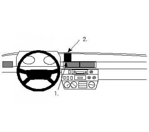 Proclip Mercedes Benz Gelandewagen 79-89 Center mount