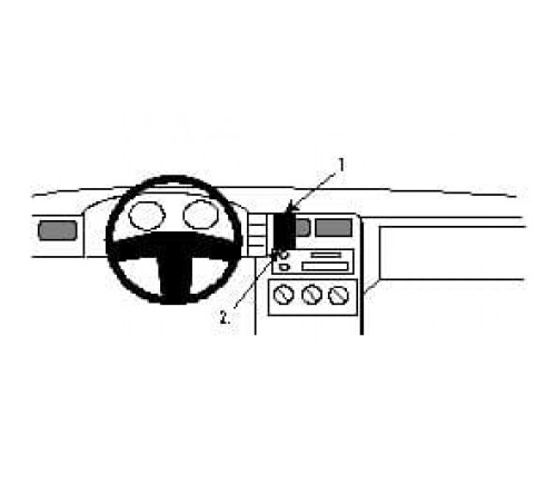 Proclip VW Polo 95-03/Seat Ibiza-Cordoba 93-99 Center mount