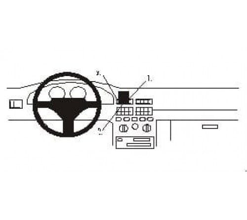Proclip Fiat Punto 94-99 Center mount