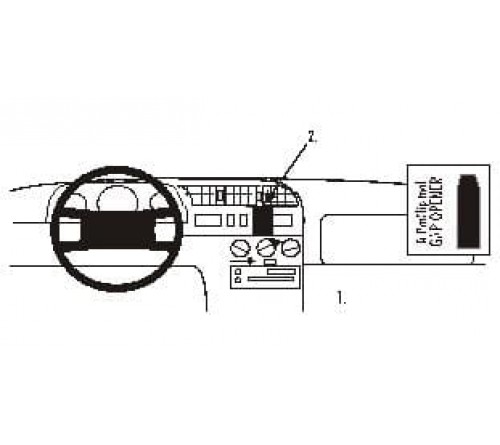 Proclip Citr.Jumper/Fiat Ducato/Peu.Boxer 95-01 Center mount
