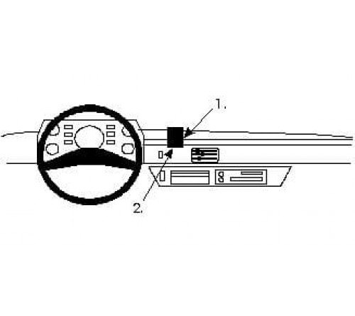 Proclip Mercedes Benz 207-410 78-94 Center mount