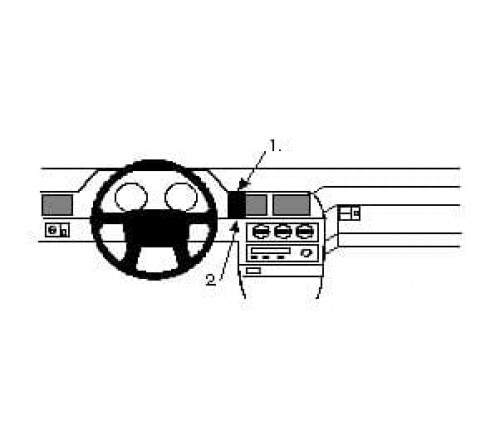 Proclip Volvo 960  95-96/S90 97-98 Center mount