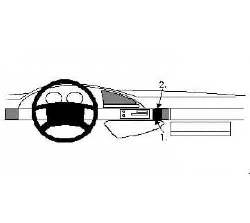 Proclip Peu.806/Cit.Evasion/Fiat Ulysse 95-01 Angled mount