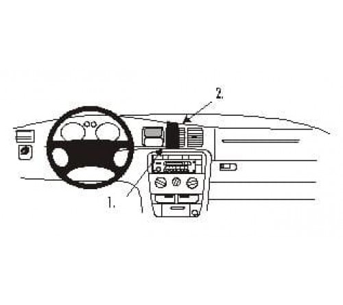 Proclip Opel Vectra 96-01 Center mount
