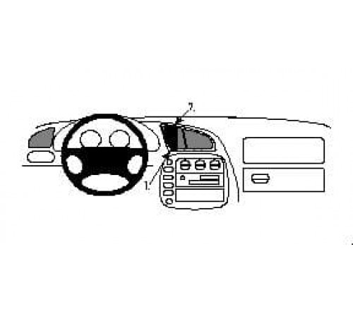 Proclip VW Sharan/Ford Galaxy 95-00 Center mount