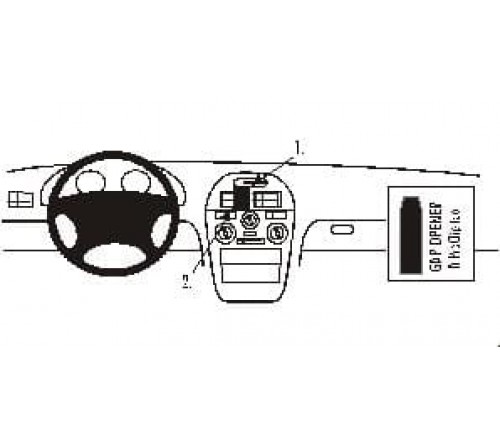 Proclip Mitsubishi Carisma 96-98 Center mount