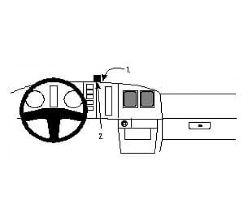 Proclip Nissan L35/L50/L60 95-00 Center mount