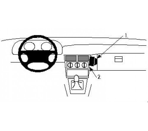 Proclip Daewoo Espero 95-97 Angled mount