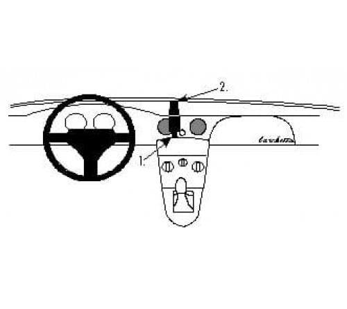 Proclip Fiat Barchetta 95-07 Center mount