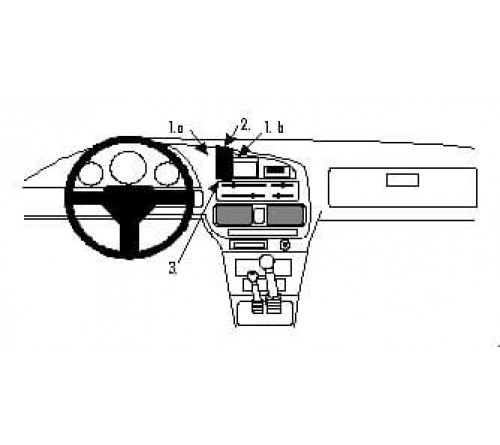 Proclip Mazda B-serie 96-98 Center mount