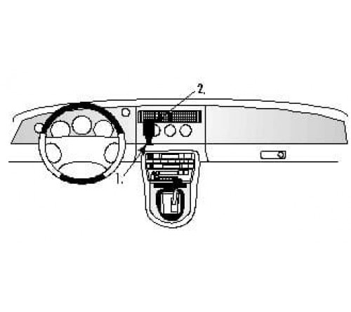 Proclip Jaguar XK8 97-06 Center mount