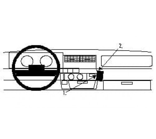 Proclip Renault 5 85-90/Express 91-96 Angled mount