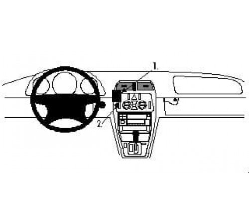 Proclip Mercedes Benz CLK 97-01 Center mount  NOT with AC