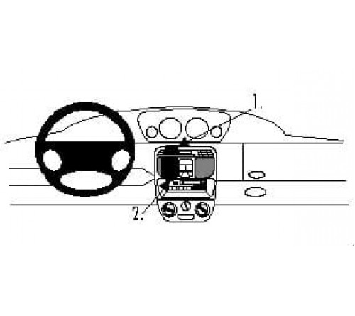 Proclip Lancia Ypsilon 96-03 Center mount