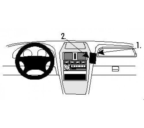 Proclip Ssang Yong Korando 97-00 Angled mount