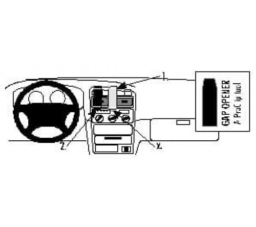 Proclip Toyota Avensis 98-02 Center mount