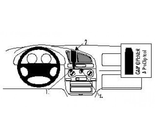 Proclip Daewoo Lanos 97-03 Center mount