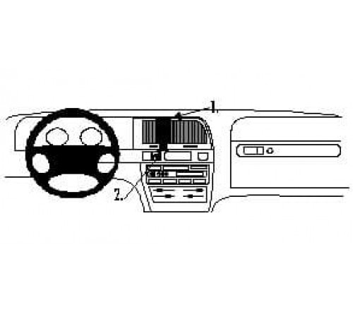 Proclip Citroen Xantia II 98-04 Center mount