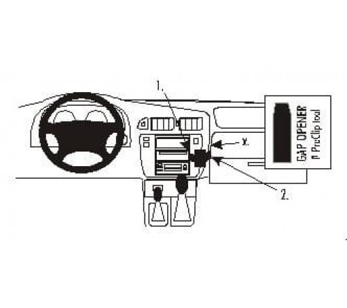Proclip Nissan Patrol GS Y61 98-10 Angled mount