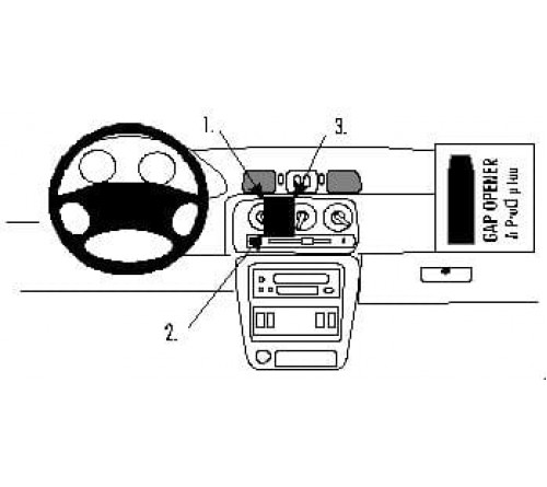 Proclip Nissan Micra (KL11) 98-02 Center mount