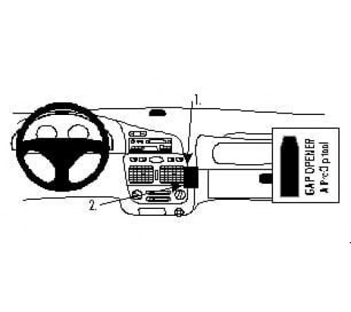 Proclip Fiat Palio 98-02 Angled mount