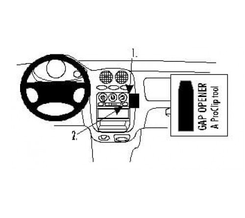 Proclip Daewoo Matiz 98-04/Chevr.Matiz 05-05 Angled Mount