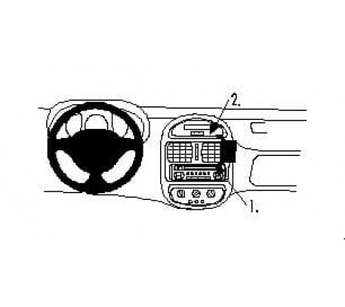 Proclip Renault Clio 99-01 Angled mount