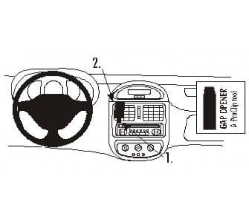Proclip Renault Clio 99-01 Center mount