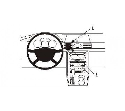 Proclip Ford Taurus 08-09 Center mount