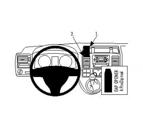 Proclip Volkswagen Caravelle/Multivan/T5 10-15 Center mount