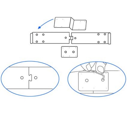 Proclip Tesla Model 3 24½- Center mount