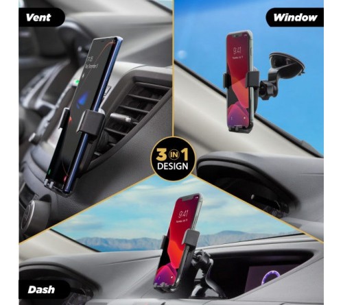 Scosche Gravity Drop Clamp Style Mount  3 in 1 Kit