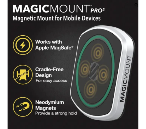 Scosche MagicMount Pro2 + AMPS swivelmount Magsafe
