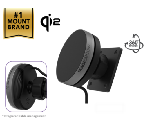 Scosche MagicMount Elite Magsafe 15W charger Qi AMPS plate
