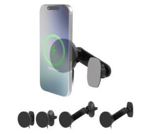 Scosche MAGICMOUNT™ CHARGE PRO 5-in-1 Qi2? 25W Wireless Char