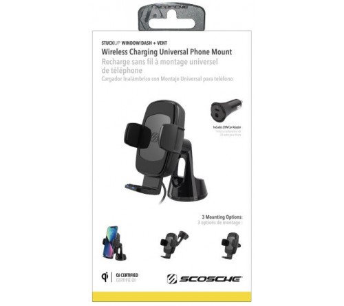Scosche Universal 15W Charging Window/Dash/Vent Mount (Qi)