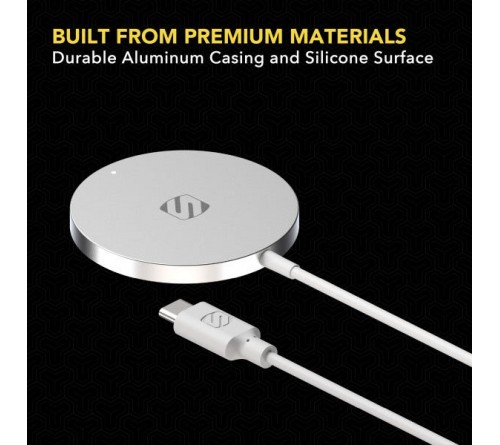 Scosche Base3 Magsafe Compatible Wireless Charger White (Qi)