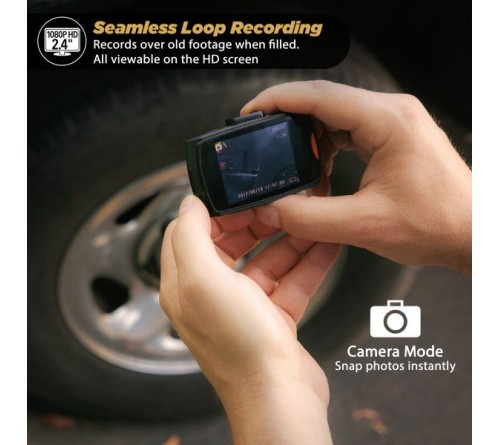 Basic Dashcam Scosche 1080/720px with 8Gb SD Card