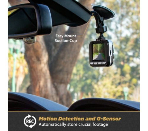 HD Dashcam Scosche Front Facing Lens Suction Cup  with 16Gb