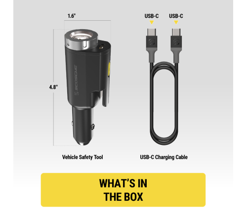 Scosche 5-in-1 Vehicle Safety Tool