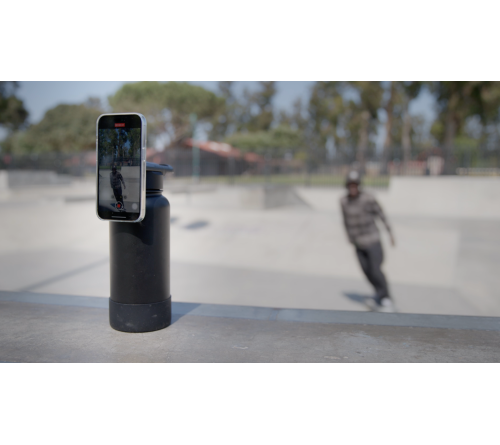 MagicMount Flask 32oz Stainless Steel Water Bottle (Black)