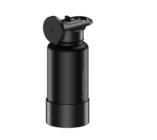 MagicMount Flask 32oz Stainless Steel Water Bottle (Black)