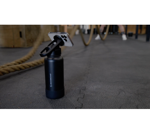 MagicMount Flask 32oz Stainless Steel Water Bottle (Black)