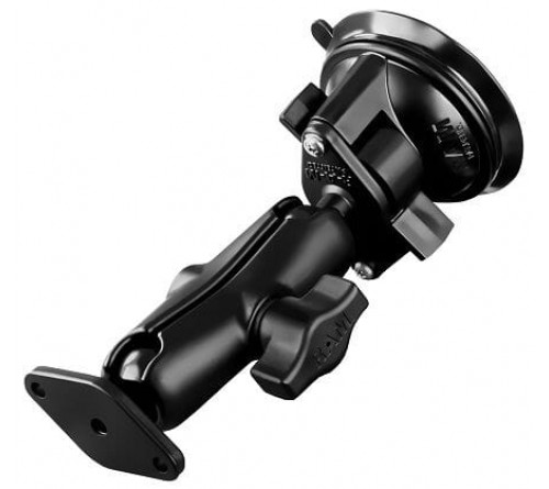 RAM Twist-Lock™ Suction Cup with double socket arm 6.75