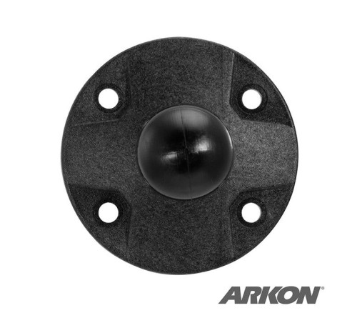 Arkon Rubber 1" Ball composite round Base with AMPS holes